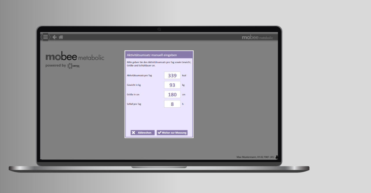 Screen metabolic - Aktivitätsumsatz